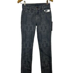 True Religion Abbey Super Skinny Women's Jeans Grey Aztec - Size 25